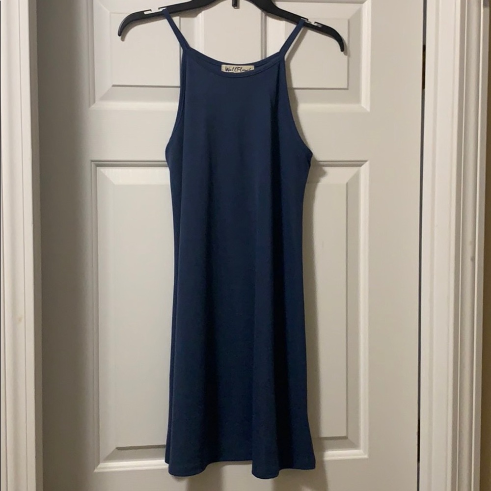 blue dress